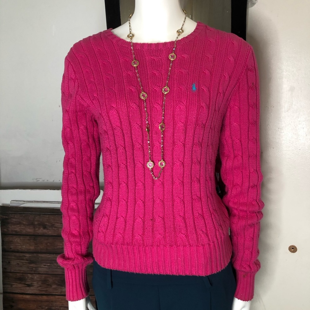 Polo Ralph Lauren Pink round neck sweater
